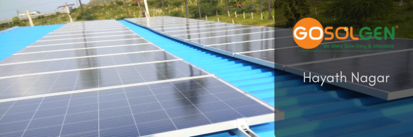 Gosolgen Installed 10Kwp Solar Panels at Kanakadurga Fabrication, Hayathnagar, Telangana.